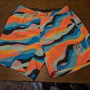 Born Primitive Multicolor Wave Training Shorts